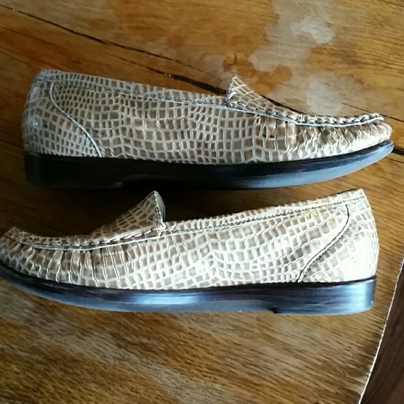 SAS Leather Snakeskin Loafer - Picture 3 of 8